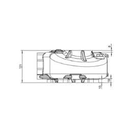 RT 300 pavarų dėžė barstytuvui, perdavimo skaičius 29,5:1