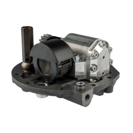 3 sekcijų hidraulinis skirstytuvas su sustiprinta pompa ir naujo tipo dangteliu su išorinio skirstytuvo išleidimo anga