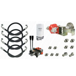 Išorinė hidraulika „Ursus C-360“, 32cc veleno varomam siurbliui. Į komplektą įeina skirstytuvas, filtras ir žarnos. Jungiamas pr