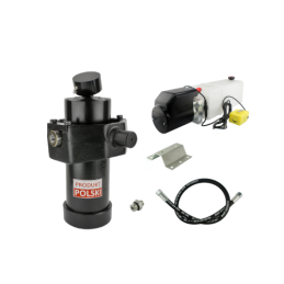 Savivarčio priekabos hidraulika. Vertimo komplektas: 12 V maitinimo šaltinis + 1237 eigų pavara, keliamoji galia iki 8 tonų.