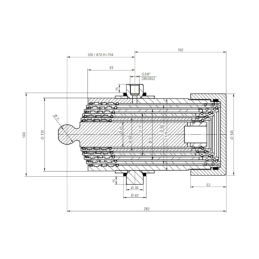 Savivarčio priekabos hidraulika. Vertimo komplektas: 12 V maitinimo šaltinis su belaidžiu valdymu + 750 eigų pavara, keliamoji g