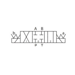 4 sekcijų 12 V hidraulinis skirstytuvo blokas, tipas Cetop 3 NG6, su proporciniu srauto reguliatoriumi, komplektuojamas su „Hydr