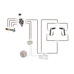 Hidrauliniai C-360 3 sek. skirstytuvo adapterio pakėlimo pagalbiniai cilindrai