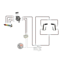 Hidrauliniai C-360 4 sek. skirstytuvo adapterio pakėlimo pagalbiniai cilindrai