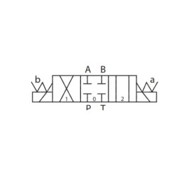 8 sekcijų 12 V hidraulinis skirstytuvo blokas, tipas Cetop 3 NG6, su proporciniu srauto reguliatoriumi, komplektuojamas su manom