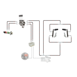 Hidrauliniai C-360 4 sek. skirstytuvo adapterio pakėlimo pagalbiniai cilindrai