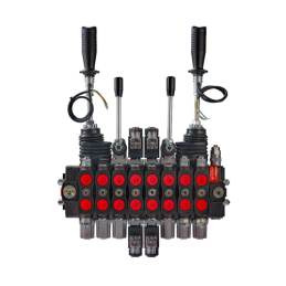 8 sekcijų hidraulinis skirstytuvas miško mašinoms SD8 J2P.DCCDJ2P - ZAW: 1,2,8