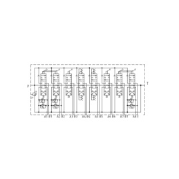 8 sekcijų hidraulinis skirstytuvas miško mašinoms SD8 J2P.DCCDJ2P - ZAW: 1,2,8