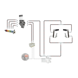 Hidrauliniai C-360 4 sek. skirstytuvo adapterio pakėlimo pagalbiniai cilindrai