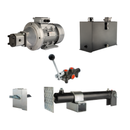 Malkų skaldytuvo hidraulika: skaldymo galia: 8 tonos, skaldymo ciklo laikas: 14–17 sekundžių. Pavara, siurblys, variklis, 45 lit