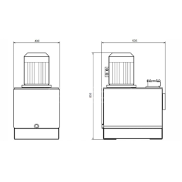 Hidraulinis agregatas 29 l/min. 142 barai 50 l 7,5 kW