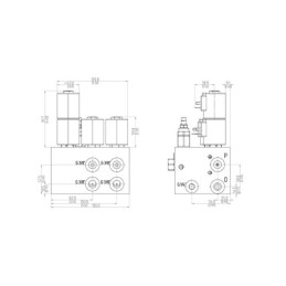 Žemės ūkio transporto priemonių automatinių vairavimo sistemų hidraulinis blokas