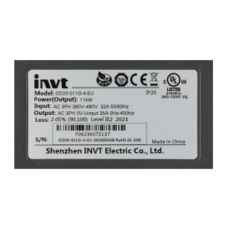 Trifazis 400 V 11 kW elektros variklis su GD20-011G-4-EU trifaziu vektoriaus keitikliu ir variklio greičio reguliatoriumi