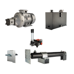 Malkų skaldytuvo hidraulika: skaldymo galia: 7 tonos, skaldymo ciklo laikas: 18–21 sekundė. Pavara, siurblys, variklis, 45 litrų