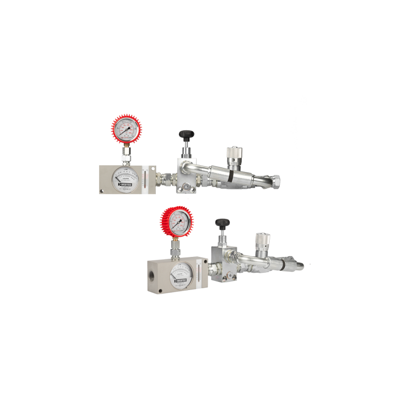 Srauto ir slėgio bandymo prietaisas sistemai, kurios srautas yra 4–80 l/min., matavimo slėgio diapazonas: 50–250 bar