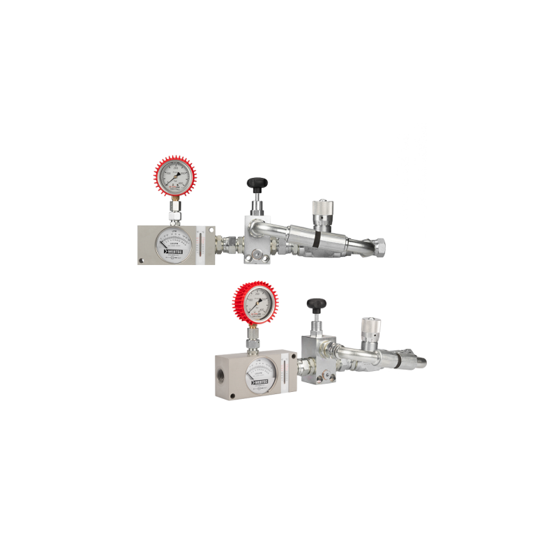 Srauto ir slėgio bandymo prietaisas sistemai, kurios srautas yra 4–80 l/min., matavimo slėgio diapazonas: 80–300 bar