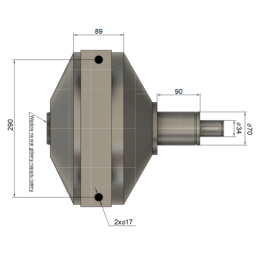 Trąšų barstytuvo kampinė pavarų dėžė RCW-5