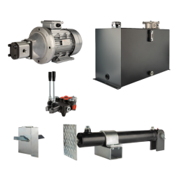 Malkų skaldytuvo hidraulika: skaldymo galia: 6 tonos, skaldymo ciklo laikas: 14–17 sekundžių. Pavara, siurblys, variklis, 100 li