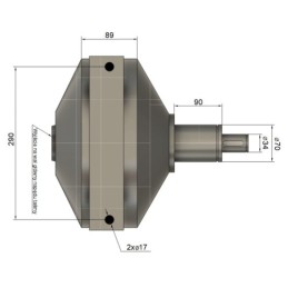 RCW-5 trąšų barstytuvo pavarų dėžė, įskaitant pagrindinį pavarų dėžės kardaninį veleną