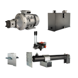 Malkų skaldytuvo hidraulika. Skaldymo galia: 12 tonų. Skaldymo ciklo laikas: 14–17 sekundžių. Pavara, siurblys, variklis, 45 lit