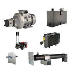 Malkų skaldytuvo hidraulika. Skaldymo galia: 10 tonų. Skaldymo ciklo laikas: 18–21 sekundė. Pavara, siurblys, variklis, 45 litrų