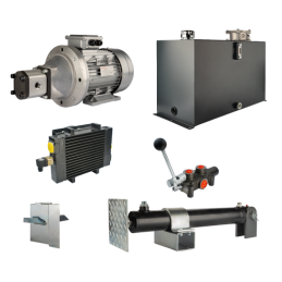 Malkų skaldytuvo hidraulika: skaldymo galia: 8 tonos, skaldymo ciklo laikas: 14–17 sekundžių. Pavara, siurblys, variklis, 100 li