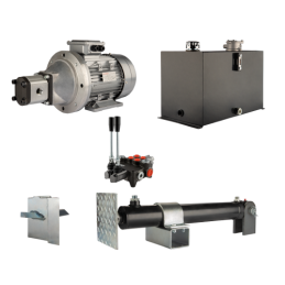 Malkų skaldytuvo hidraulika: skaldymo galia: 9 tonos, skaldymo ciklo laikas: 11–14 sekundžių. Pavara, siurblys, variklis, 75 lit