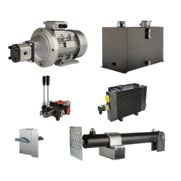 Malkų skaldytuvo hidraulika: skaldymo galia: 7 tonos, skaldymo ciklo laikas: 11–14 sekundžių. Pavara, siurblys, variklis, 75 lit