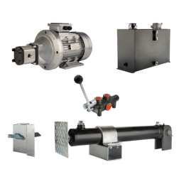 Malkų skaldytuvo hidraulika. Skaldymo galia: 16 tonų. Skaldymo ciklo laikas: 11–14 sekundžių. Pavara, siurblys, variklis, 45 lit