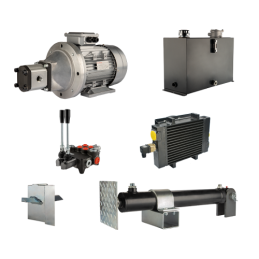 Malkų skaldytuvo hidraulika: skaldymo galia: 8 tonos, skaldymo ciklo laikas: 9–12 sekundžių. Pavara, siurblys, variklis, 45 litr