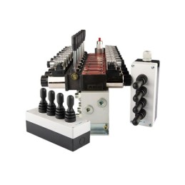 sekcijų, 12 V, „Cetop 3 NG6“ hidraulinis skirstytuvas su proporciniu srauto reguliatoriumi, komplektuojamas su dviem „Hydroleade