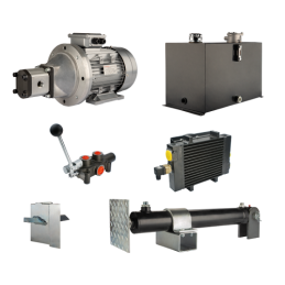 Malkų skaldytuvo hidraulika. Skaldymo galia: 12 tonų. Skaldymo ciklo laikas: 14–17 sekundžių. Pavara, siurblys, variklis, 75 lit