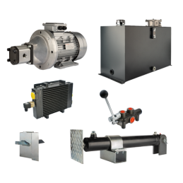 Malkų skaldytuvo hidraulika. Skaldymo galia: 12 tonų. Skaldymo ciklo laikas: 14–17 sekundžių. Pavara, siurblys, variklis, 100 li