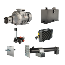 Malkų skaldytuvo hidraulika. Skaldymo galia: 12 tonų. Skaldymo ciklo laikas: 11–14 sekundžių. Pavara, siurblys, variklis, 45 lit