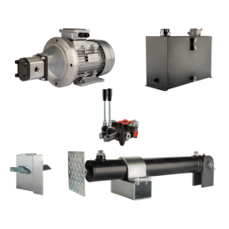 Malkų skaldytuvo hidraulika. Skaldymo galia: 16 tonų. Skaldymo ciklo laikas: 11–14 sekundžių. Pavara, siurblys, variklis, 45 lit