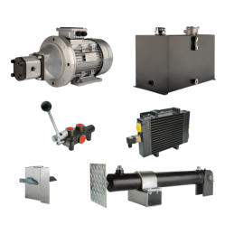 Malkų skaldytuvo hidraulika: skaldymo galia: 12 tonų, skaldymo ciklo laikas: 9–12 sekundžių. Pavara, siurblys, variklis, 75 litr