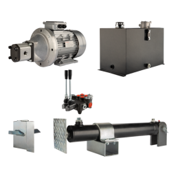 Malkų skaldytuvo hidraulika. Skaldymo galia: 16 tonų. Skaldymo ciklo laikas: 11–14 sekundžių. Pavara, siurblys, variklis, 75 lit