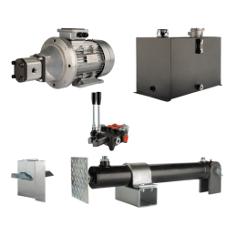 Malkų skaldytuvo hidraulika. Skaldymo galia: 19 tonų. Skaldymo ciklo laikas: 14–17 sekundžių. Pavara, siurblys, variklis, 75 lit