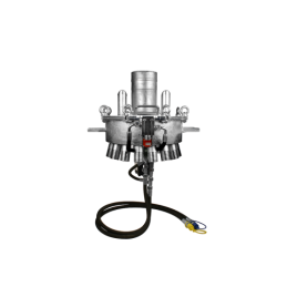 Hidraulinis purškimo įtaisas, skysto mėšlo smulkinimo skirstytuvas