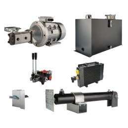 Malkų skaldytuvo hidraulika. Skaldymo galia: 12 tonų. Skaldymo ciklo laikas: 17–20 sekundžių. Pavara, siurblys, variklis, 100 li