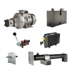 Malkų skaldytuvo hidraulika: skaldymo galia: 12 tonų, skaldymo ciklo laikas: 9–12 sekundžių. Pavara, siurblys, variklis, 45 litr