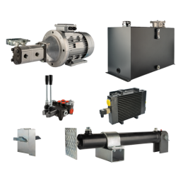 Malkų skaldytuvo hidraulika: skaldymo galia: 16 tonų, skaldymo ciklo laikas: 17–20 sekundžių. Pavara, siurblys, variklis, 100 li