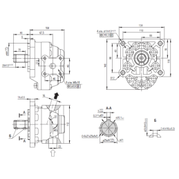 Hidraulinis krumpliaratinis siurblys hydrosila NSZ40 kairysis