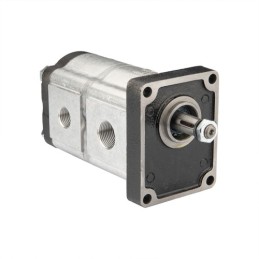 „Hydrosila“ dešininis 2 sekcijų krumpliaratinis hidraulinis siurblys, 2 grupė, tūris: 12/8 cm3/aps., našumas (1500 aps.): 18/12 