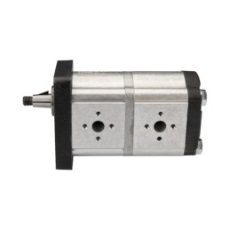 „Hydrosila“ dešininis 2 sekcijų krumpliaratinis hidraulinis siurblys, 2 grupė, tūris: 12/12 cm3/aps., našumas (1500 aps.): 18/18