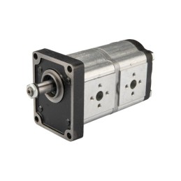 „Hydrosila“ dešininis 2 sekcijų krumpliaratinis hidraulinis siurblys, 2 grupė, tūris: 14/12 cm3/aps., našumas (1500 aps.): 21/18