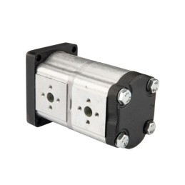 „Hydrosila“ dešininis 2 sekcijų krumpliaratinis hidraulinis siurblys, 2 grupė, tūris: 14/12 cm3/aps., našumas (1500 aps.): 21/18