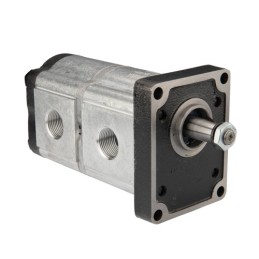 „Hydrosila“ dešininis 2 sekcijų krumpliaratinis hidraulinis siurblys, 2 grupė, tūris: 16/12 cm3/aps., našumas (1500 aps.): 24/18