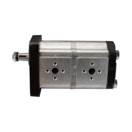 „Hydrosila“ dešininis 2 sekcijų krumpliaratinis hidraulinis siurblys, 2 grupė, tūris: 14/14 cm3/aps., našumas (1500 aps.): 21/21