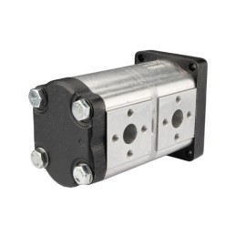 „Hydrosila“ dešininis 2 sekcijų krumpliaratinis hidraulinis siurblys, 2 grupė, tūris: 14/14 cm3/aps., našumas (1500 aps.): 21/21